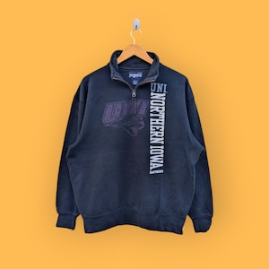 vintage university northern Iowa sweatshirt panthers crewneck Iowa college sweater pullover streetwear nice black colour size large