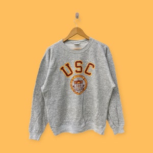 Vintage university of California sweatshirt university of California crewneck university of California sweater pullover gray size large