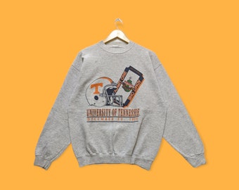 Vintage 90s 1994 university of Tennessee sweatshirt university of Tennessee crewneck university of Tennessee sweater pullover grey x-large