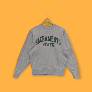 Vintage Sacramento state university sweatshirts Sacramento state university crewneck sweater pullover streetwear style grey colour small