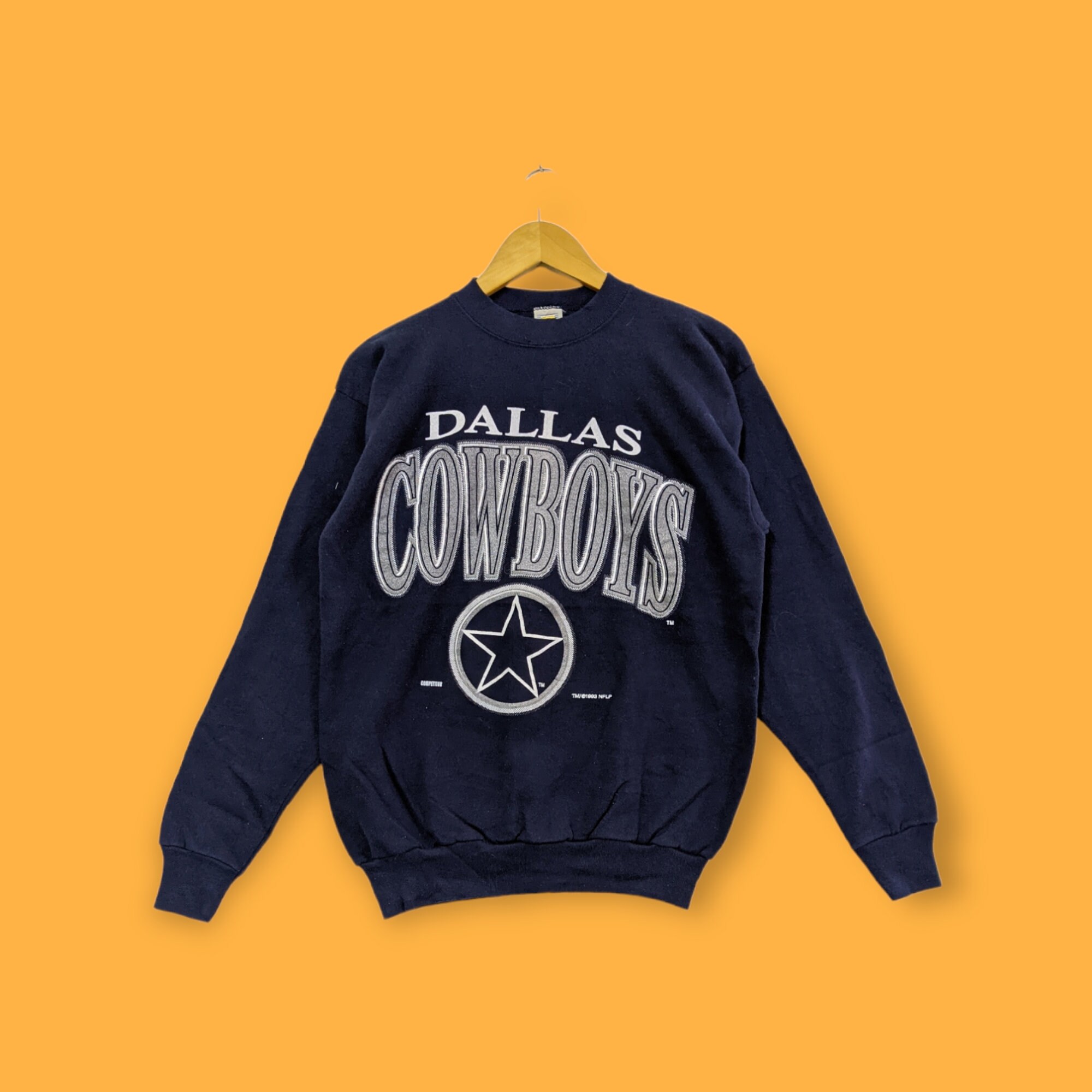 Vintage 1993 Dallas Cowboys Sweatshirt Dallas Cowboys Crewneck Dallas Cowboys Sweater Pullover Streetwear Style Sports Blue Colour Large Etsy