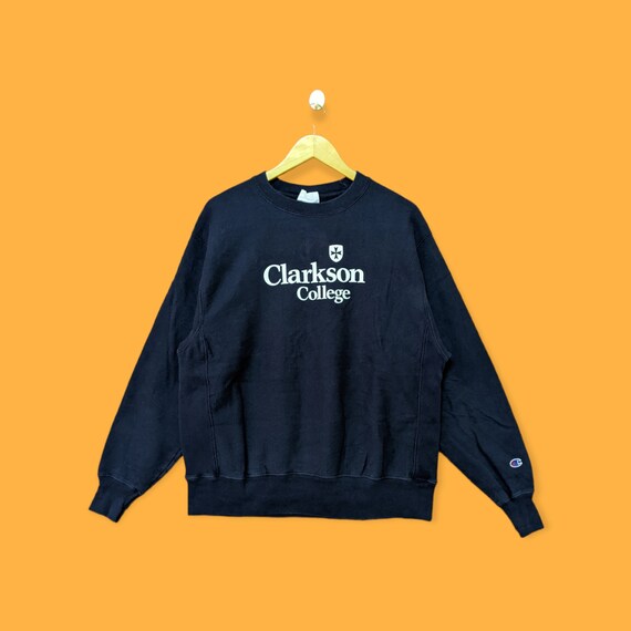 Sudadera Clarkson College Champion de tejido inverso vintage Sueter de cuello redondo de Clarkson College Jersey de estilo universitario Ropa urbana Azul grande Etsy Mexico