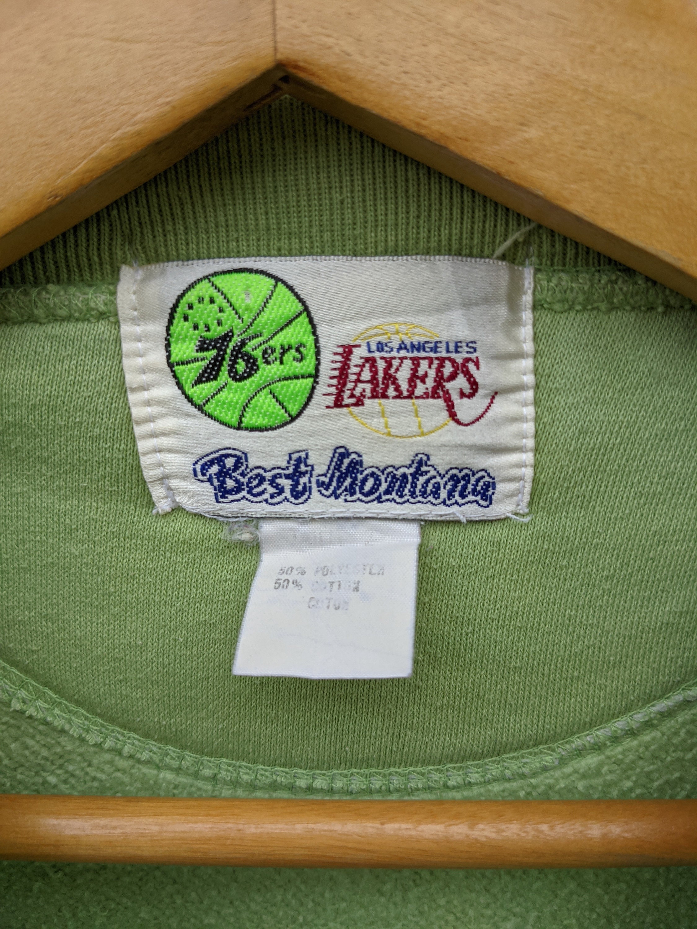 Vintage Los Angeles Lakers Sweatshirt Philadelphia 76ers Crewneck Los ...