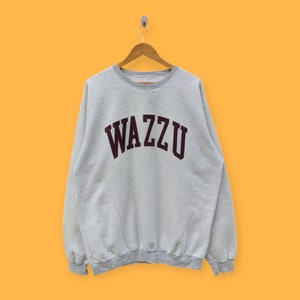 Vintage Washington state university sweatshirts Washington state university crewneck sweater pullover college white colour size XX-large