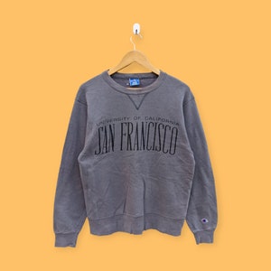 vintage university of California sweatshirt university of California crewneck sweater pullover streetwear college style dark gray medium