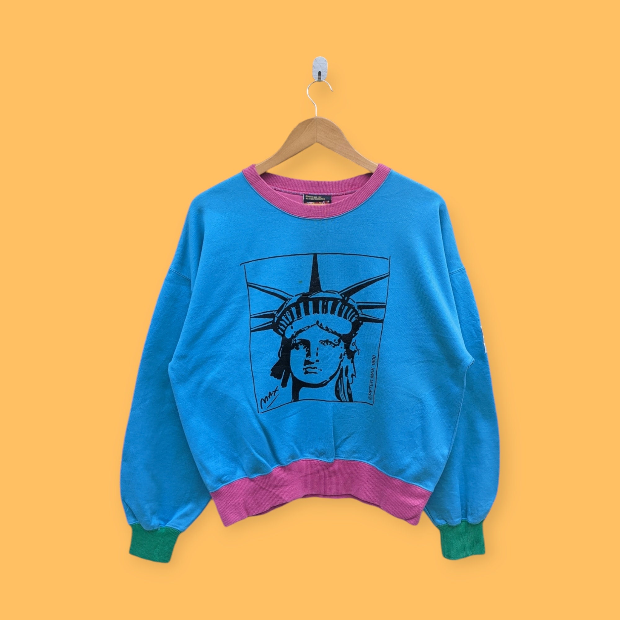 Peter Max Sweatshirt - Etsy Peter Max Sweatshirt - Etsy