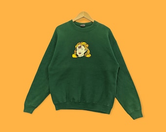 Vintage 90er Jahre Santa Cruz Skateboards Sweatshirt Santa Cruz Crewneck Santa Cruz Pullover Pullover Streetwear seltene grüne Farbe Größe groß