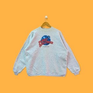 Vintage 90s planet Hollywood Cancun sweatshirt planet Hollywood crewneck planet Hollywood sweater pullover streetwear grey colour x-large