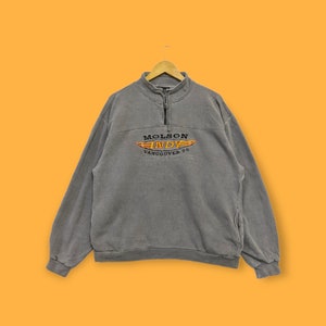 Vintage Molson Indy Vancouver sweatshirt Molson Indy crewneck Molson Indy sweater pullover sports streetwear grey colour size large