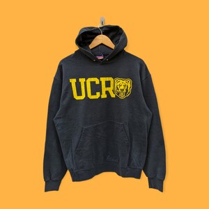 vintage university of California hoodie university of California sweater pullover streetwear sports college style blue colour size large