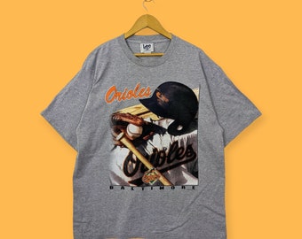 vintage 1996 Baltimore orioles big image gray colour size x-large promo t-shirts