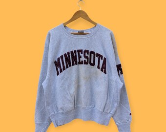 Vintage 90s University Minnesota Sweatshirt Champion Reverse Weave