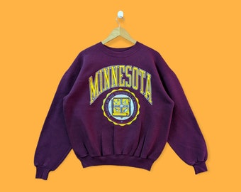Vintage University of Minnesota Sweatshirt Big Logo Medium Size