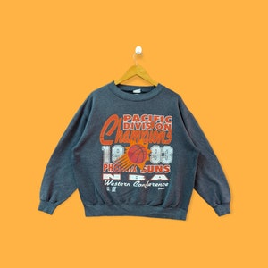 Vintage 1993 Phoenix Suns sweatshirt phoenix suns crewneck phoenix suns sweater pullover streetwear sports style Black colour size large