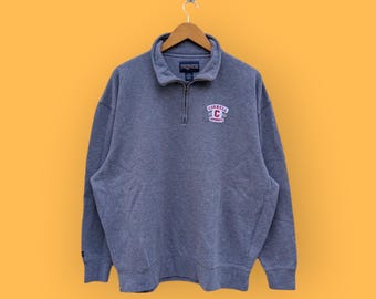 vintage Cornell university sweatshirt embroidered logo crewneck Cornell university sweater pullover college nice gray colour size x-large