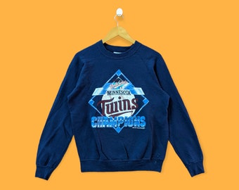 Vintage 90s Minnesota Twins Blue Sweater Xlarge Minnesota Twins