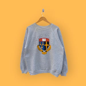 vintage 90s university of London sweatshirt university of London crewneck sweater pullover college style nice gray colour size x-large
