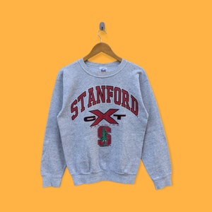 vintage university Stanford big logo sweatshirt university Stanford crewneck university Stanford sweater pullover college gray size medium