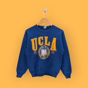 vintage 90s university California sweatshirt university California crewneck university California sweater pullover blue colour size small