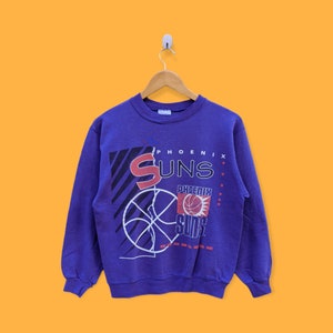 vintage phoenix suns sweatshirt phoenix suns crewneck phoenix suns sweater pullover streetwear basketball style purple colour size medium