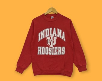 Vintage Indiana Hoosiers university sweatshirts Indiana Hoosiers crewneck Indiana Hoosiers sweater pullover streetwear red colour medium