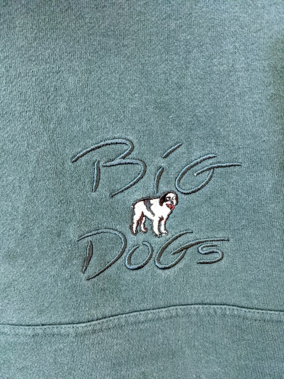 USA VINTAGE BIG DOGS shirt DOG EMBROIDERY DESIGN FLEECE HALF USA VINTAGE BIG DOGS shirt DOG EMBROIDERY DESIGN FLEECE HALF