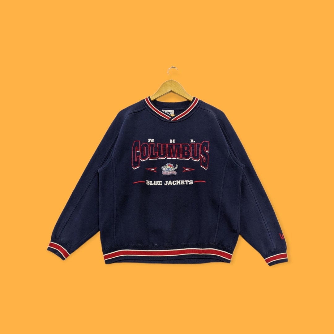 Vintage 90s Columbus Blue Jackets Sweatshirt Columbus Blue Jackets