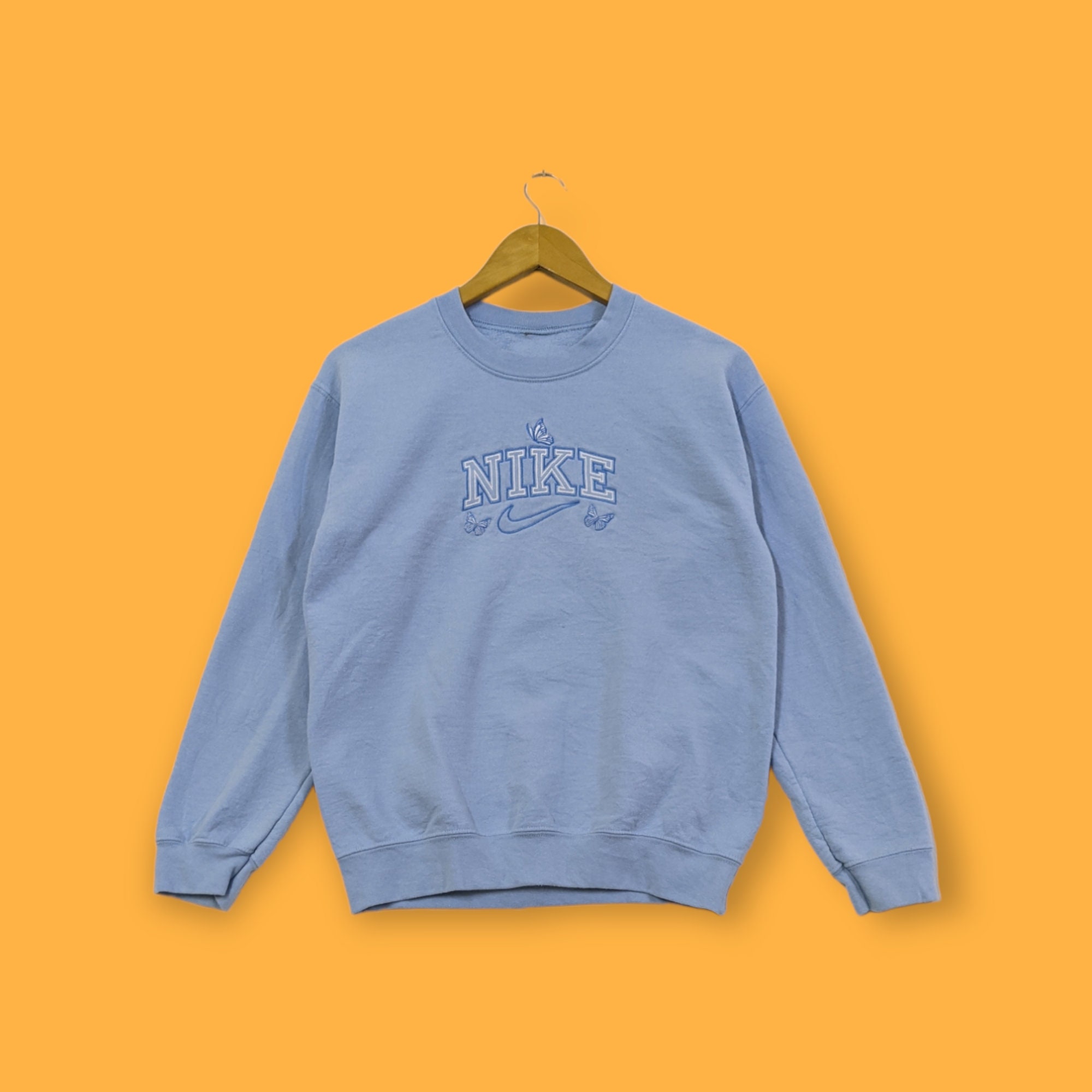 Nike Sweatshirt Vintage Blue - Etsy New Zealand