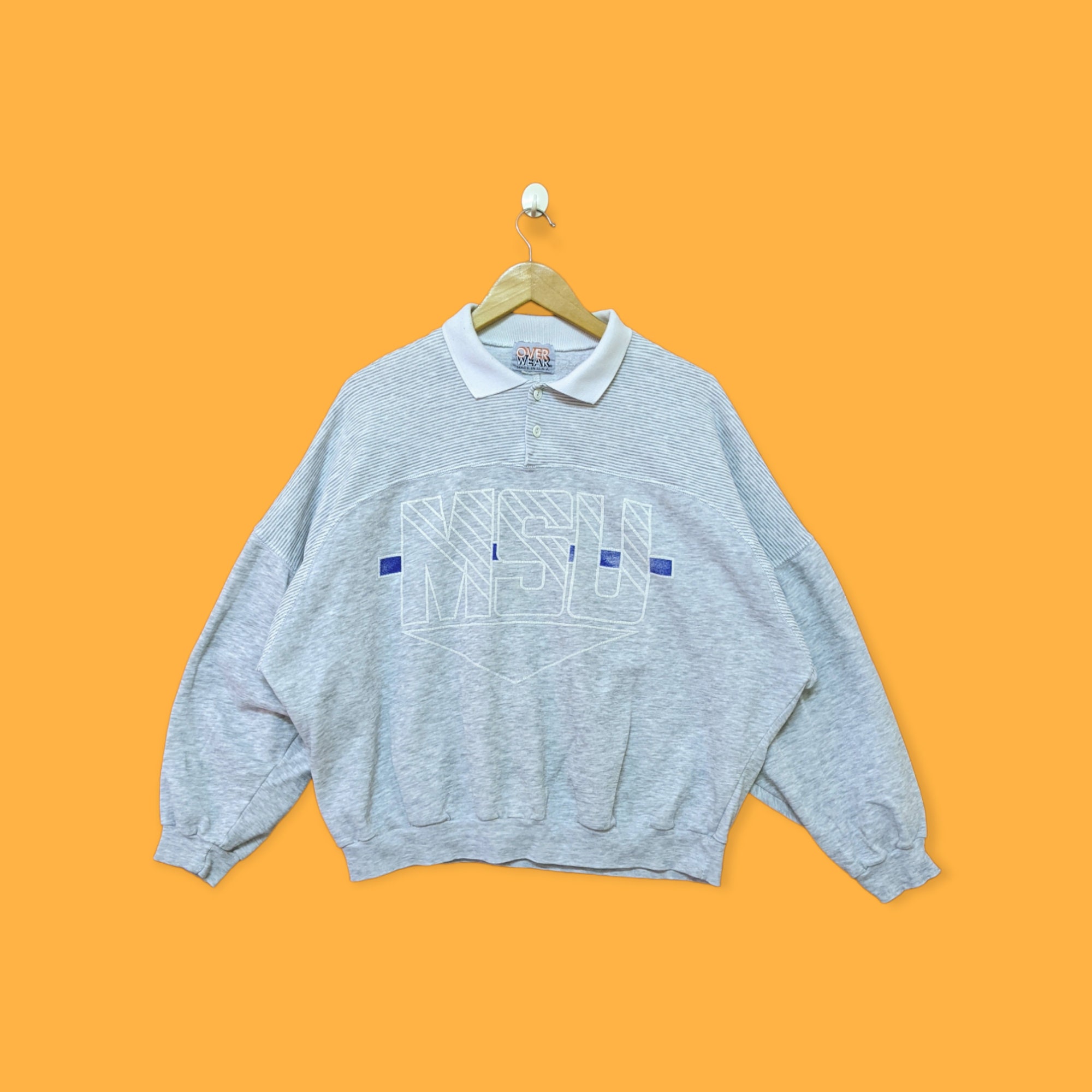 トップス 1950's ~ \"UNIVERCITY OF MICHIGAN\" SWEAT Vintage 1950s Michigan State Champion Medium Wool Sweater