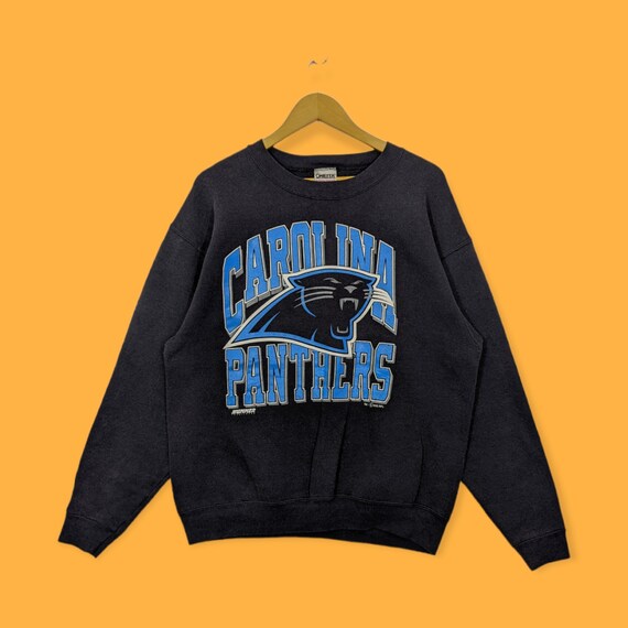 Vintage Carolina Panthers Big Logo Sweatshirt Carolina Panthers Crewneck Carolina Panthers Sweater Pullover Streetwear Black Size Large Etsy UK