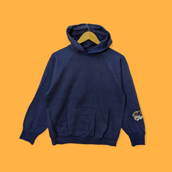 Vintage Michigan wolverines hoodie Michigan wolverines sweater pullover Michigan wolverines sweatshirt university blue colour size medium