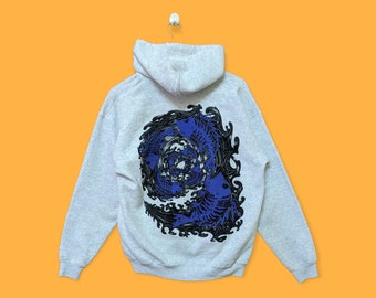 Vintage 90s Bronze Age Fleece Hoodie: Embroidered Big Logo Vintage 90s Bronze Age Fleece Hoodie: Embroidered Big Logo