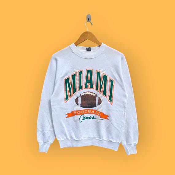 Vintage 90s Miami Hurricanes Sweatshirt Miami Hurricanes Crewneck