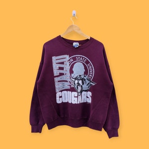 vintage 1992 Washington state cougars sweatshirt Washington state cougars crewneck sweater pullover college nice maroon colour size x-large
