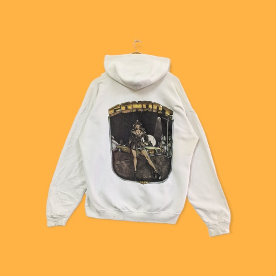 90s conart スウェット Vintage 90s 1993 Conart Artwork Drawing Hoodie Conart