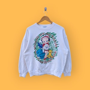 vintage 90s Betty boop sweatshirt cute graphic crewneck Betty boop sweater pullover streetwear cartoon nice white colour size medium