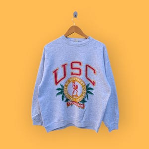 vintage 90s university California sweatshirt university California crewneck university California sweater pullover gray colour size large