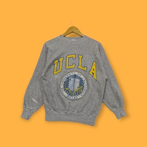 Vintage university of California sweatshirts university of California crewneck university of California sweater pullover grey size medium