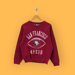 vintage San Francisco 49ers Sweatshirt San Francisco 49ers Crewneck San Francisco 49ers Pullover schöne rote Farbe Größe Medium