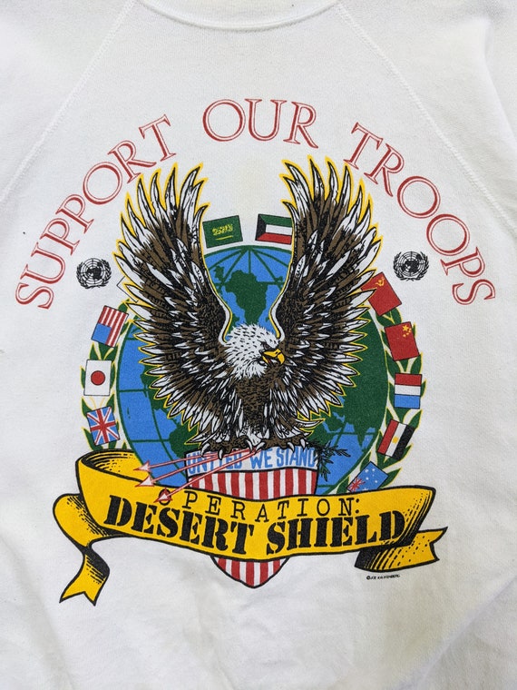 Vintage 1991 operation desert shield sweatshirts … - image 10