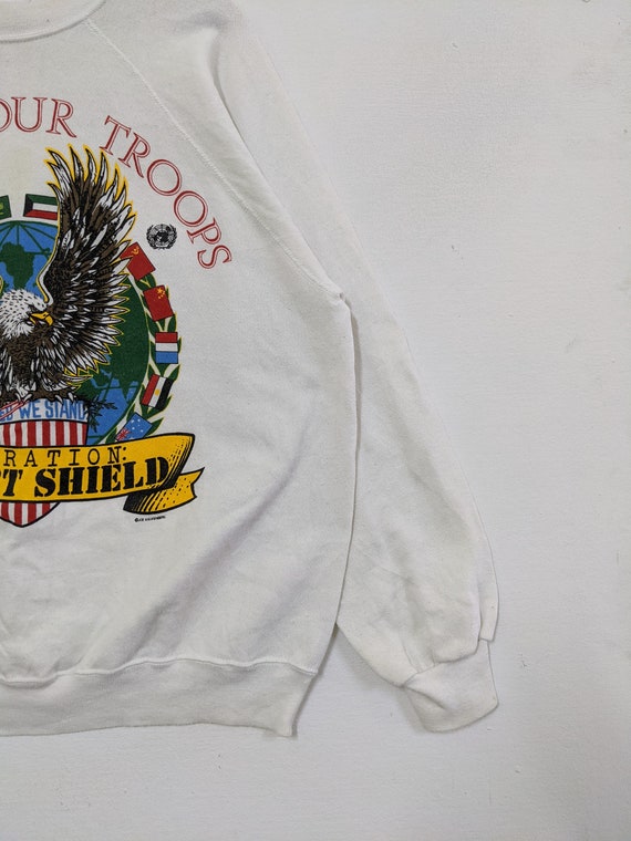 Vintage 1991 operation desert shield sweatshirts … - image 6