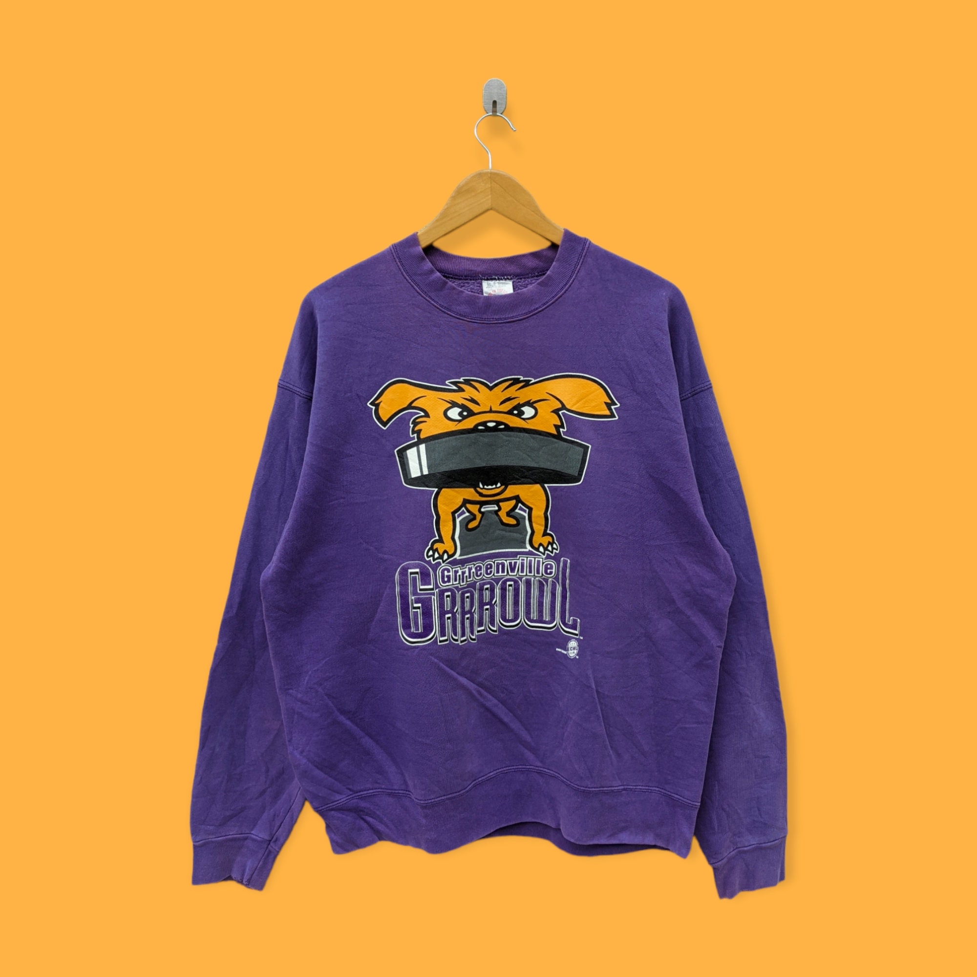 Vintage 90s Greenville Grrrowl Sweatshirt Greenville Grrrowl