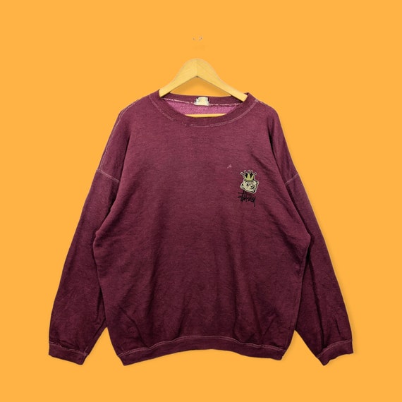 Vintage 80s Stussy Big Logo Sweatshirt Stussy Crewneck Vintage 80s Stussy Big Logo Sweatshirt Stussy Crewneck
