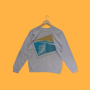 Vintage 80s St Pete beach islander sweatshirt islander crewneck islander sweater pullover streetwear style sports grey colour size small
