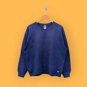vintage 90s Distressed sun faded university California Berkeley sweatshirt university California crewneck sweater pullover blue size large