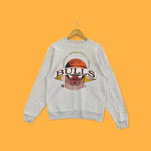Vintage 90s 1993 Chicago bulls central division champion NBA Chicago bulls crewneck Chicago bulls sweater pullover grey colour size large