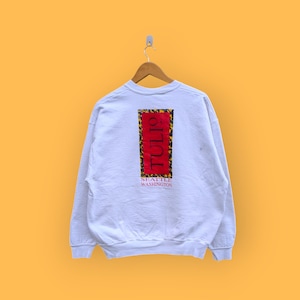 vintage 90s Seattle Washington sweatshirt Seattle Washington crewneck Seattle Washington sweater pullover nice white colour size large