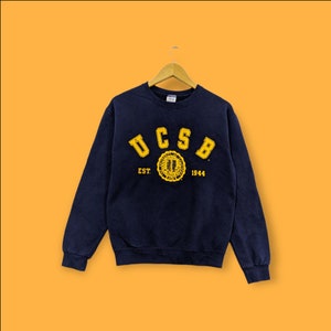 Vintage university of California sweatshirt university of California crewneck sweater pullover streetwear style sports blue colour small