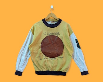 Pull Vintage Gianfranco Ferré Studio Pour Homme - Coton - Taille L - Beige - Occasion Très Bon état