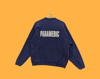 100% Vintage Sansanitäter Gastfreundschaft buchstabieren Sweatshirts Sanitäter Krankenschwester Sanitäter Pullover schönes Geschenk blaue Farbe Größe x-Large